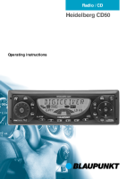 Blaupunkt Heidelberg-CD-50 - Owners Manual